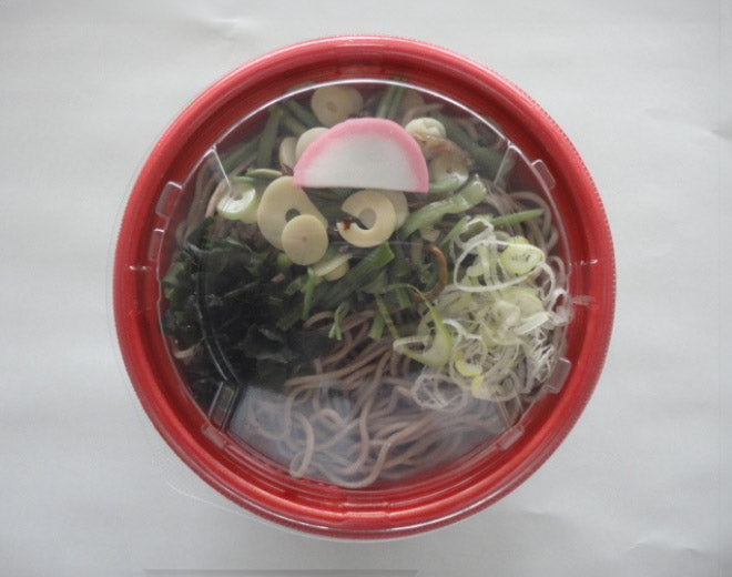 レンジ山菜そば